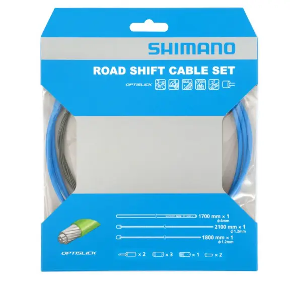 Shimano OT-SP41 OPTISLICK Road Shift Cable Set - blue